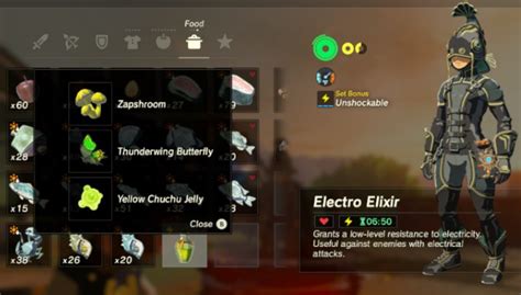 breath of the wild potion recipes.